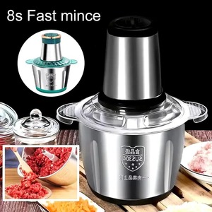 New Electric Meat Grinder Stainless Steel Food Processor Chopper Kitchen Utensils Vegetable and Fruit Chopper Household Grinder - Product Image 2