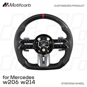 Volante Deportivo de Fibra de Carbono Personalizado para Mercedes-Benz AMG W205 W206 W213 W211 Clase C Clase E GLC CLE GT 300 2021-2026 - Product Image 2