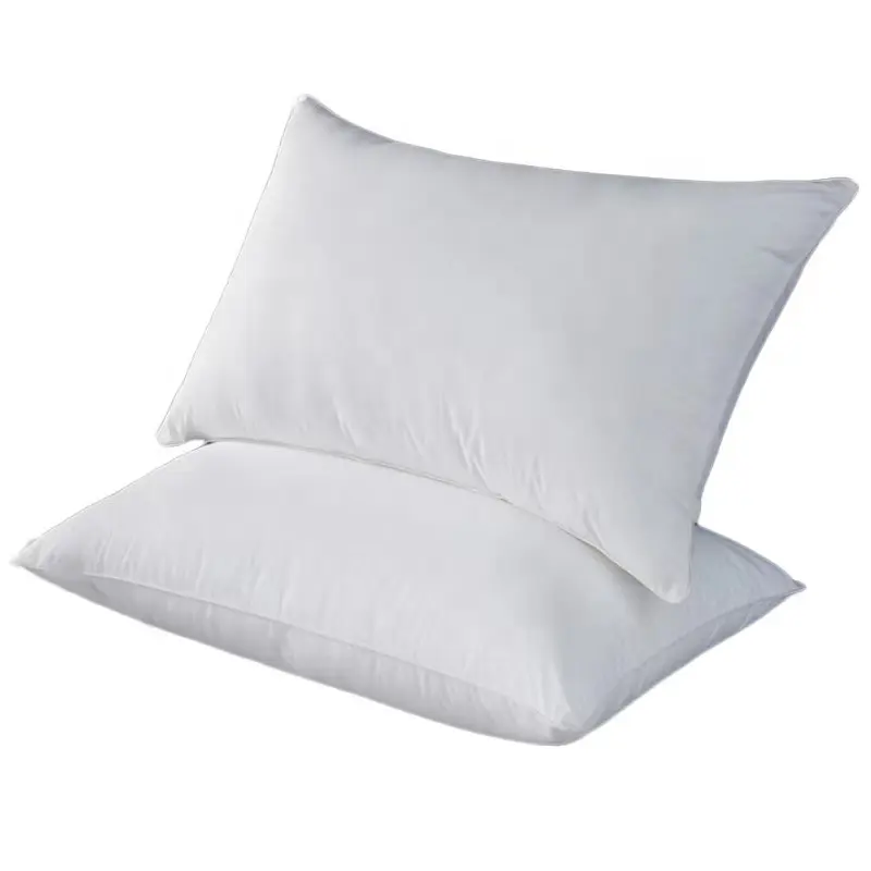 Sleep Well Comfortable Microfiber 5 star Hotel Pillow Customized logo microfiber down alternative filling sleeping pillow