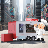 Nouveaux camions de restauration mobiles en fibre de verre 2024 à prix compétitif – Camions de restauration rapide à vendre pour les grossistes