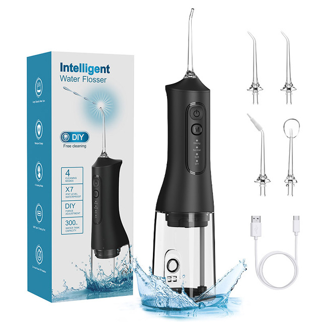 Water Jet Flosser 4 Modes High Pressure Deep Clean Cepillo Dental Electrico Rechargeable Portable Water Flosser Teeth Cleaning