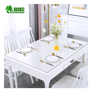 Nappe Ronde Transparente en PVC Boligao, Housse de <span class=keywords><strong>Table</strong></span> en Plastique Imperméable et Anti-Taches pour Tables de Café, Restaurant et Tables en Marbre - Product Image 3