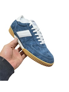 Chaussures de sport pour hommes en cuir véritable de haute qualité, légères, respirantes, à lacets, décontractées pour le printemps et l'automne - Product Image 6