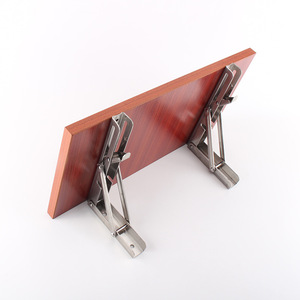 <span class=keywords><strong>Support</strong></span> triangulaire personnalisable en acier inoxydable <span class=keywords><strong>Support</strong></span> d'étagère <span class=keywords><strong>murale</strong></span> en stratifié pliant à ressort porteur - Product Image 4
