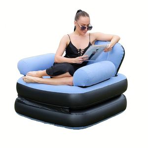 Modern Portable Combined Fabric 2-In-1 Armchair <b>Sofa</b> Set for Indoor/Outdoor Use - Product Image 1