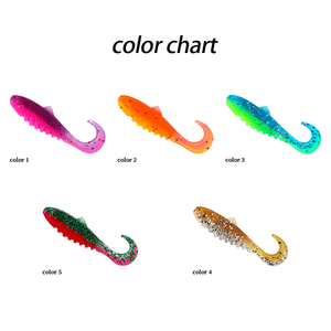 <span class=keywords><strong>Leurre</strong></span> souple 55mm 2g en PVC à queue bouclée, 5 couleurs, pour la pêche en eau douce et salée, <span class=keywords><strong>leurre</strong></span> fondant à queue bouclée pour la <span class=keywords><strong>truite</strong></span> et le bar - Product Image 6