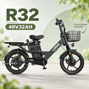 จักรยานไฟฟ้าไฮบริด R32 750W รุ่นสั่งทำพิเศษ 48V32AH จักรยานบรรทุกไฟฟ้า OEM สำหรับบริการส่งของ - Product Image 1