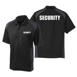 T-shirts de sécurité en polyester, uniforme de portier et de gardien de <span class=keywords><strong>corps</strong></span>, vêtements de travail, polo unisexe, performance sportive, polo personnalisé avec logo - Product Image 4