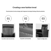 Fauteuil de massage multifonctionnel en cuir noir pour pédicure, inclinable, réglable, mobile et pliable