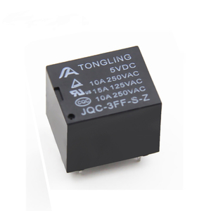 LIXINC BRAND DC 5V / 6V / 9V / 12V / 18V / 24V 10Aミニチュア電磁T73 PCBパワーリレー5ピンJQC-3FF BOM - Product Image 1