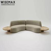 Meubles WISEMAX Meubles sur mesure canapés blancs en forme de U pour le salon avec table pour le bureau villas maisons de luxe