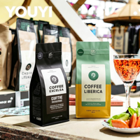 Sacs refermables personnalisés en Mylar pour grains de café, avec logo imprimé, écologiques, en matériaux recyclés, anti-odeurs