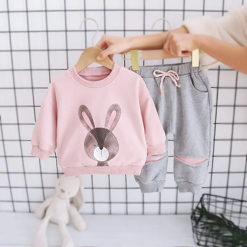 2022 Spring Children Baby Girls Clothes Casual Long Sleeve Tops+Trousers 2Pcs Outfits Kids Girl Clothing Set