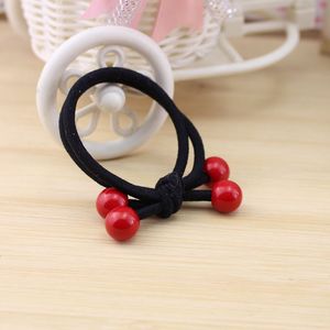 Coletero de tela elástica estilo coreano con nudo de frijol rojo, accesorio casual para el cabello, verano 2021, origen Yiwu - Product Image 2