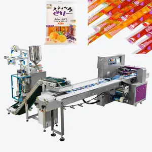 Automatic Ice Pop Water Popsicle Filling Packaging Machine Stick Bag Jelly Pouch Ice lolly Cream Candy Liquid Packing Line