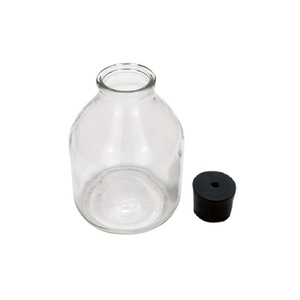 Recipientes de Cultivo de Tejidos Vegetales de 650 ml, Botella de Vidrio para Plántulas con Tapa de Goma - Product Image 1