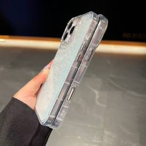 Sáng sang trọng long lanh điện thoại bìa cho <span class=keywords><strong>Samsung</strong></span> S25 A56 S24 siêu S16 Bling điện thoại trường hợp Para celulares ánh sáng lên trong bóng tối - Product Image 6