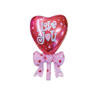 Coeur noeud papillon rose rouge fleur bouquet en forme de ballons personnalisés filles jouets mariage table décoration ballon publicitaire
