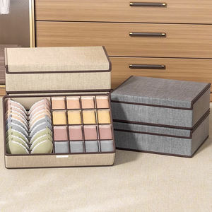 Ondergoed Opbergdoos Huishoudlade Type <span class=keywords><strong>3</strong></span>-In-1 Sok Ondergoed Organizer <span class=keywords><strong>Box</strong></span> Opvouwbaar Met Deksel Scheidingsdoos - Product Image 3