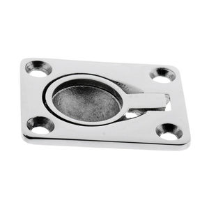 Stainless Steel Lift Ring 38x48mm Square Marine Hardware for <b>Boat</b> <b>Floor</b> Replacement Repair - Product Image 3