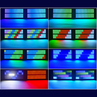 150W RGB Pixel LED lumière stroboscopique 8 + 8 segments tête mobile gradateur linéaire scène DMX512 événement fête éclairage