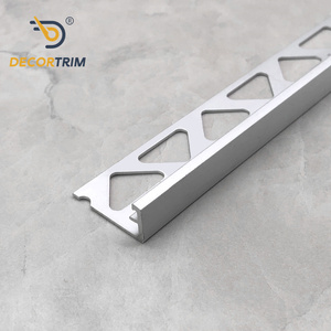 DECORTRIM Aleación de aluminio Forma de L Esquina Embellecedor Cerámica Azulejo decorativo Tira de borde Protección para pisos Superficie pulida - Product Image 3
