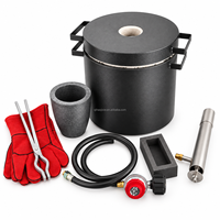 Four de fusion d'or avec creuset en graphite, capacité 6, 10, 12 kg, personnalisable, pour la fusion des métaux et de l'aluminium
