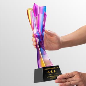 Honor Of <span class=keywords><strong>Crystal</strong></span> New Clear <span class=keywords><strong>Crystal</strong></span> Award Trofeo Recuerdos Regalos Trofeo de cristal personalizado - Product Image 3