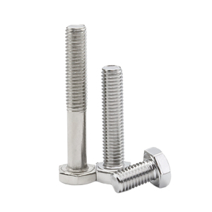Stainless Steel Hex Head <strong>Bolts</strong> CLASS 4 Grade UNC Thread with <strong>Plain</strong> Finish and Nut - Product Image 1