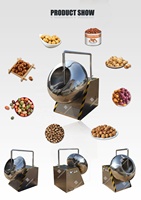 Machine de revêtement automatique de chocolat en poudre de noix caramélisées machine de revêtement de sucre d'arachide