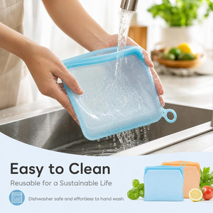 Sac de conservation alimentaire pour réfrigérateur de cuisine, pour une conservation classifiée. Il convient également à un stockage portable en voyage. - Product Image 2