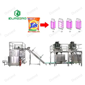Hot Sale 800g Detergent Packaging Machine Fully Automatic Detergent Powder Packing Machine Secondary Packaging Machine System