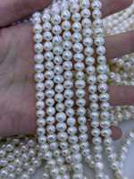 Perles d'eau douce naturelles en vrac Edwin, non-nucléaires, de type œuf, qualité AAAA/AAA, 6-7mm, bijoux blancs de haute qualité et économiques