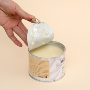 WaxNewK 400g Crème douce en boîte Dépilatoire Bikini Épilation à la <span class=keywords><strong>cire</strong></span> brésilienne pour peaux sensibles <span class=keywords><strong>Cire</strong></span> <span class=keywords><strong>chaude</strong></span> Liposoluble - Product Image 5