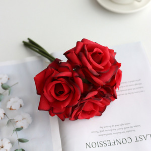 Seven star Mix di colori di alta qualità Real Touch Rose artificiali idratanti in lattice Rose bouquet da <span class=keywords><strong>sposa</strong></span> <span class=keywords><strong>per</strong></span> <span class=keywords><strong>la</strong></span> <span class=keywords><strong>sposa</strong></span> - Product Image 5