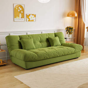 Modern Cloud <b>Sofa</b> Bed 3 Seater <b>Sleeper</b> Couch Fabric Upholstered Foam Filled Wood Frame for Living Room Apartment - Product Image 3