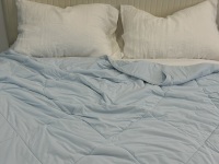 Couverture rafraîchissante tricotée OEM QMAX 4.0 Cozy Bliss, respirante, douce, légère, soyeuse, pour toutes les saisons, en nylon/spandex