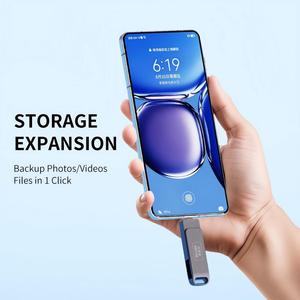 Clé <span class=keywords><strong>USB</strong></span> Métal OTG Type-<span class=keywords><strong>C</strong></span> 2-en-1 pour Téléphone, Disque U <span class=keywords><strong>USB</strong></span> <span class=keywords><strong>C</strong></span> Flash 2.0 avec LOGO Personnalisé, Capacités 8 Go, 32 Go, 64 Go, 128 Go, 256 Go, 1 To - Product Image 2