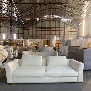 Fornitura diretta dei produttori set di divani in tessuto di stoffa per soggiorno con base in acciaio inossidabile stile semplice <span class=keywords><strong>beige</strong></span> nordico - Product Image 1