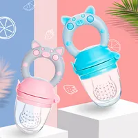 Bpa Gratis Dot Puting Susu Bayi Dewasa Anak Mainan Hewan Lucu Sublimasi Bling Dot Makanan Dot Feeder untuk Bayi