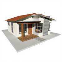 GEETOP Villa préfabriquée moderne de haute qualité à 4 chambres, 54 m², maison modulaire, structure en acier galvanisé, panneaux sandwich, toit en acier