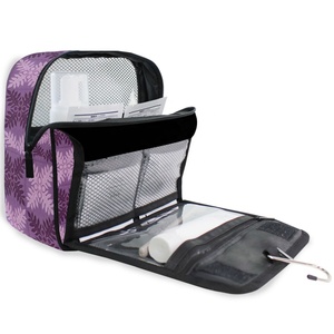 Trousse de Toilette Portable Pliable à Suspendre, Organisateur de Voyage Hawaïen Violet Ulu Quilt Personnalisé, pour Cosmétiques et Articles de Toilette - Product Image 6