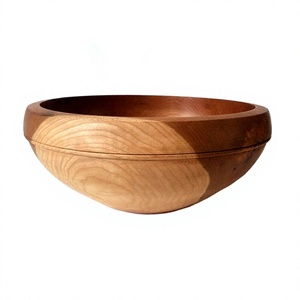 Elegante Decoración para el Hogar, Diseño Exclusivo, Tazón Ovalado de Madera Tallado a Mano para Servir Frutas, Ecológico, Estilo Rústico, Adornos para el Hogar, Comedor, Comida - Product Image 1