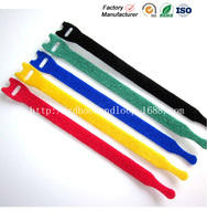 Stock en gros dos à dos crochet et boucle sangle attache colorée attaches de câble réutilisables bande élastique attaches de câble réglables