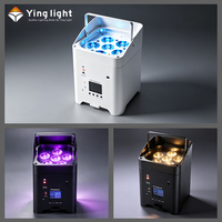 Luces LED Inalámbricas de Batería 6x18w RGBWA UV 6en1 para DJ, Bodas, Fiestas, Iluminación de Pared, Batería Recargable