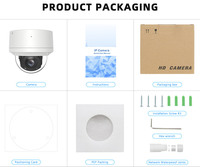 8MP 4K POE PTZ Vandalproof IK10 CCTV Security Camera Compact Mini 2 Way Audio AI Human Detection IR Night Vision IP66 H.265+ VMS