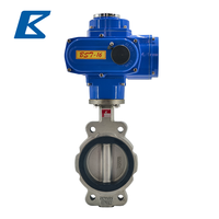 Marine Motorisiertes 316L Edelstahl Elektrisches Gummigefüttertes Wafer Semi-Lug Butterfly-Ventil 4 Zoll Wasser Offshore-Plattform Schiff