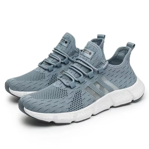 รองเท้ากีฬาคู่รักทันสมัย ระบายอากาศได้ดี รองเท้ากีฬาแบบถักสำหรับผู้ชาย รองเท้าวิ่งป๊อปคอร์นสำหรับฤดูร้อน - Product Image 5