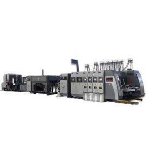 Ligne de production d'impression et de collage de cartons Huayu Machinery type 1224 pour équipement d'emballage papier - Product Image 2