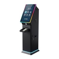 Kios Penukaran Tiket 23,6 Inci untuk Kasino & Ruang Permainan Keterampilan Sistem TITO Mesin Pembayaran Tunai dengan Printer